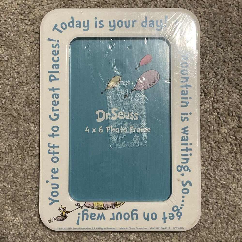 Dr. Seuss Oh! The Places You Will Go Photo Picture Frame 4x6 NEW SEALED